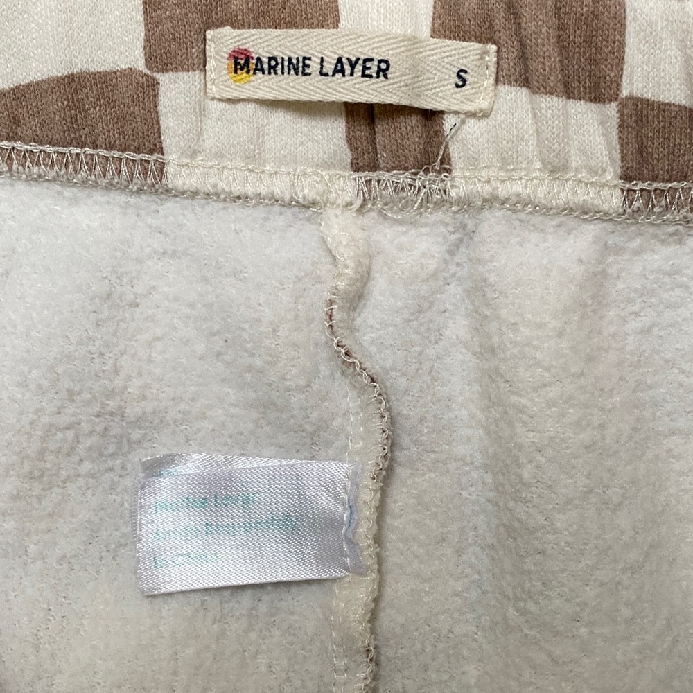 Marine Layer Anytime Brown and White Lounge set, size S Small, great condition. - Picture 7 of 7